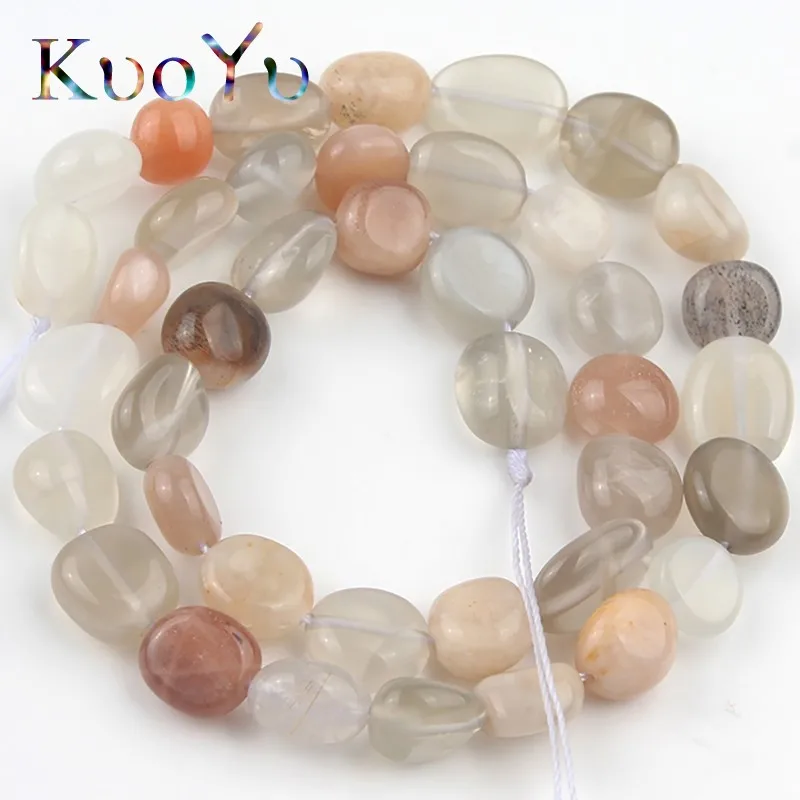 7-10mm Natural Irregular Colorful Sunstone Beads Round Loose Spacer Bead For Jewelry Making Diy Bracelet Accessories 15&quotInches |