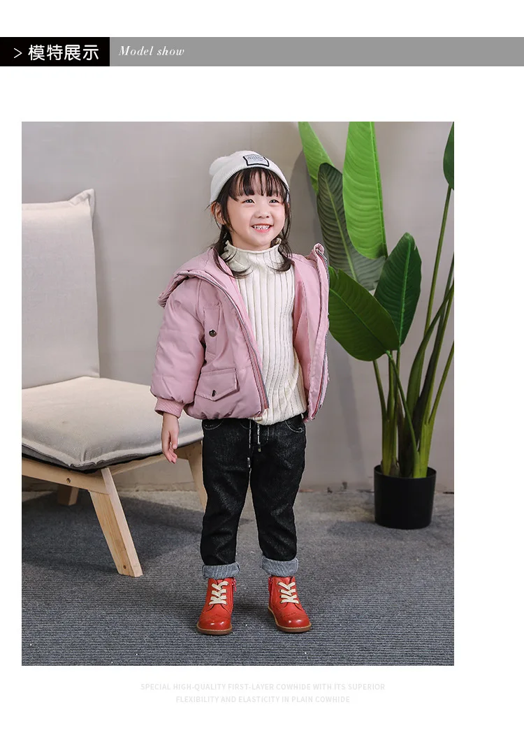 Dolakids/Высококачественная детская обувь; детские ботинки в европейском и американском стиле; Винтажные ботинки для мальчиков и девочек; кожаная обувь