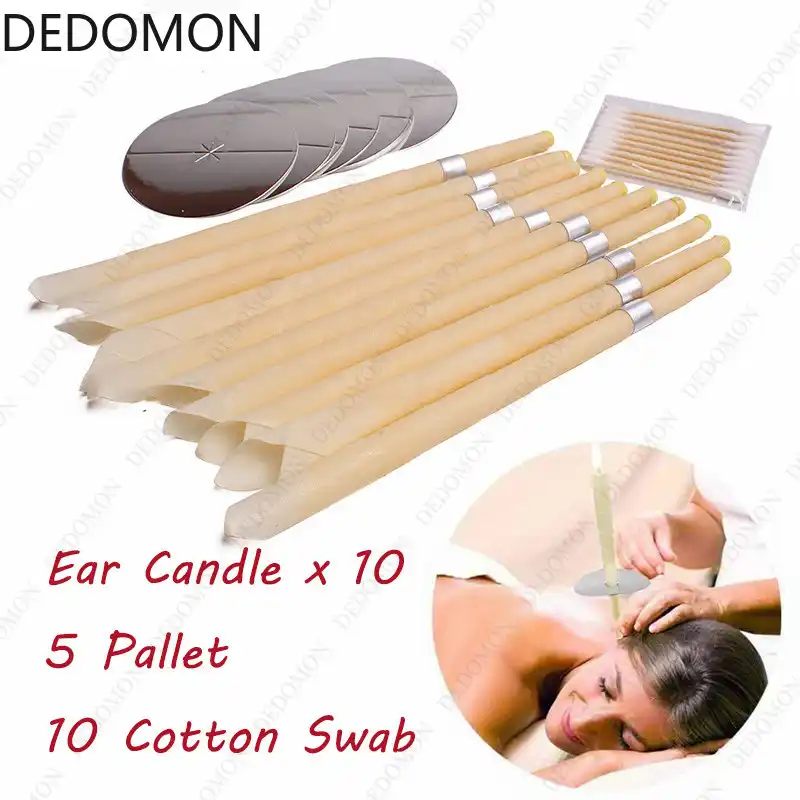 10pcs/lot Ear Wax Removal Candle Cleaning Candles Healthy Care Hollow Coning Treatment Indiana