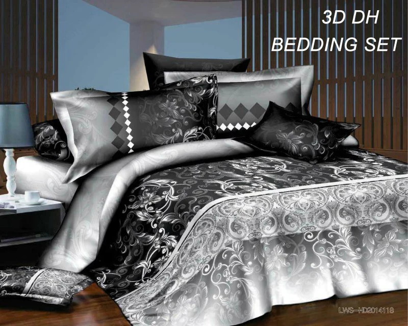 Индивидуальные HD 3D постельные принадлежности Популярные Горячие Продажи постельное белье льняная простынь роскошные высокого качества набор пододеяльников для США Европа