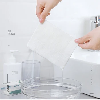 

50pcs/pack Soft Face Portable Non Woven Expandable Portable Travel Pill Shape Disposable Compressed Towel Mini Water Absorption