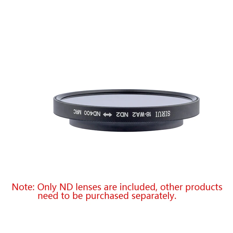 Лидер продаж Sirui мобильного телефона Регулируемый ND зеркало ND2-400 диммирующий фильтр для шириной 18 мм широкоугольный объектив с фокусным расстоянием и sirui анаморфические линзы - Цвет: only ND filter