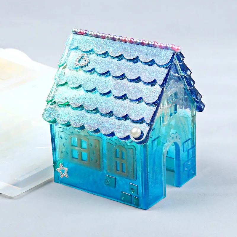 2 шт Новые креативные DIY Силиконовые Формы Рождественский домик, форма для помадки DIY Инструменты для выпечки конфеты печенье Декор шоколадом форма для торта