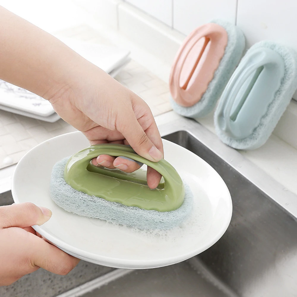 Новая Мощная моющая щетка для ванны волшебная губка кухонная посуда емкость для моющего средства губка для мытья машины щетка для ванной кухонные аксессуары инструменты