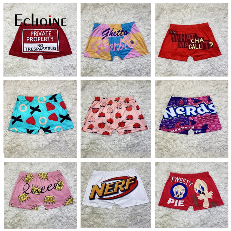 Echoine Women Summer Sexy Running Sport Workout  Shorts Pants Skinny Fitness biker Exquisite candy print Casual Short Bottom mom shorts