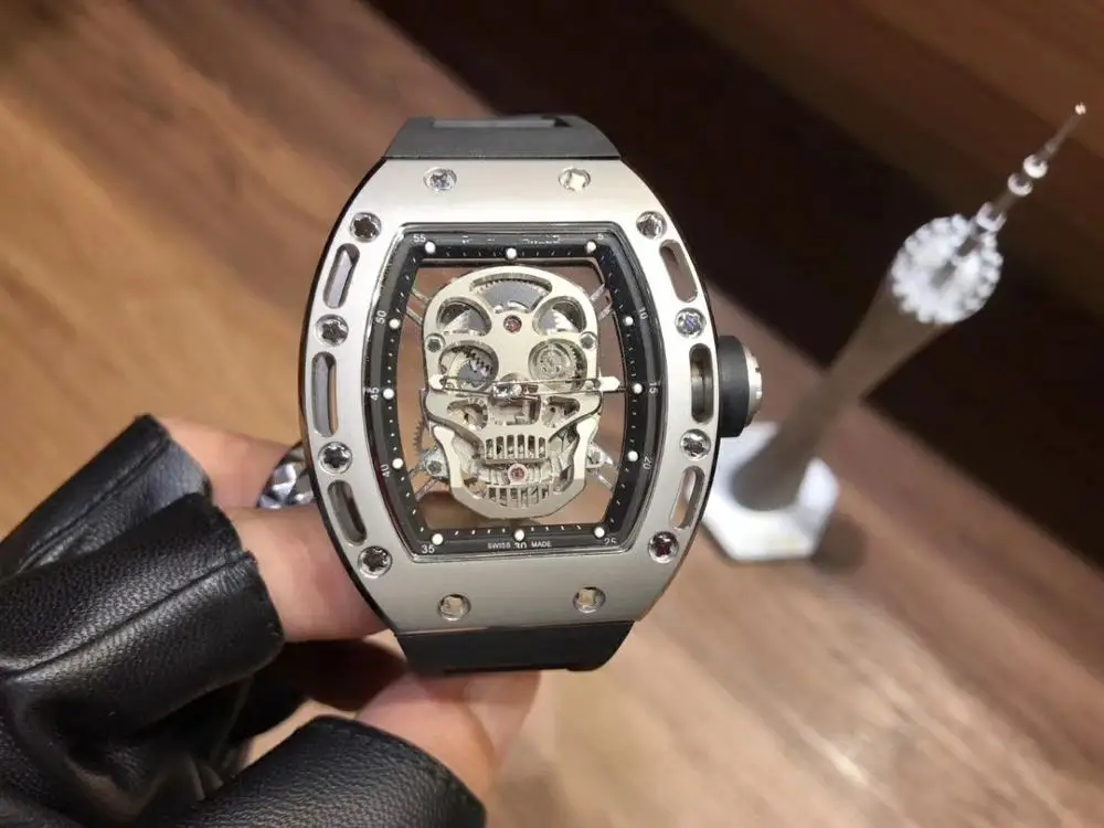 

Tourbillon Automatic Watch 2019 New Luxury Men Watches Rich_Mile__watch Skeleton Watch AAA Watch 007 Watches Top luxury watches