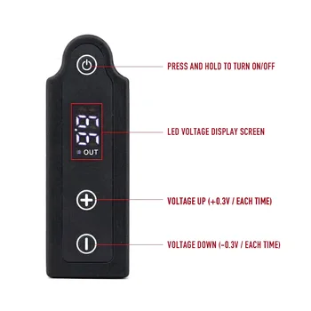 

2020 New Mini Tattoo Battery Pack Tattoo Power Supply with LED Display for Tattoo Machines