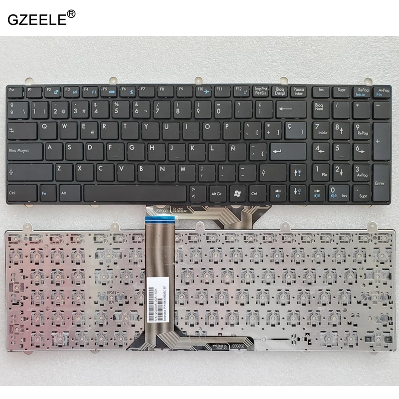 Испанская клавиатура для MSI GP60 GP70 CR70 CR61 CX61 CX70 CR60 GE70 GE60 GT60 GT70 GX60 GX70 0NC 0ND 0NE 2OC 2OD 2PC