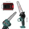 21V 6 Inch Cordless Electric Pruning Saw Wood Spliting Chainsaw Woodworking Garden Orchard Trimming Saw Rechargeable Chain Saw 5