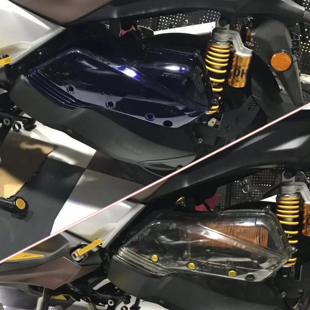 Для Yamaha X-MAX XMAX250 XMAX300 скутер воздушный фильтр крышка прозрачный синий воздухозаборник коробка очиститель защита