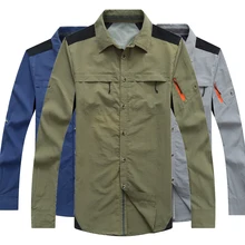 Мужская Новая быстросохнущая походная спортивная рубашка для походов, походов, бега, мужчин, лето, весна, осень, больше размера, евро размер, цикл, бег, спорт, путешествия