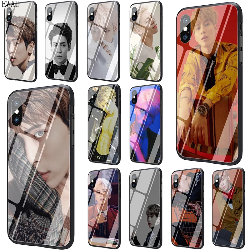 Чехол для телефона из закаленного стекла EWAU Shinee Kim JongHyun iphone 5 5s SE 6 6s 7 8 Plus X XR XS 11 12 Pro