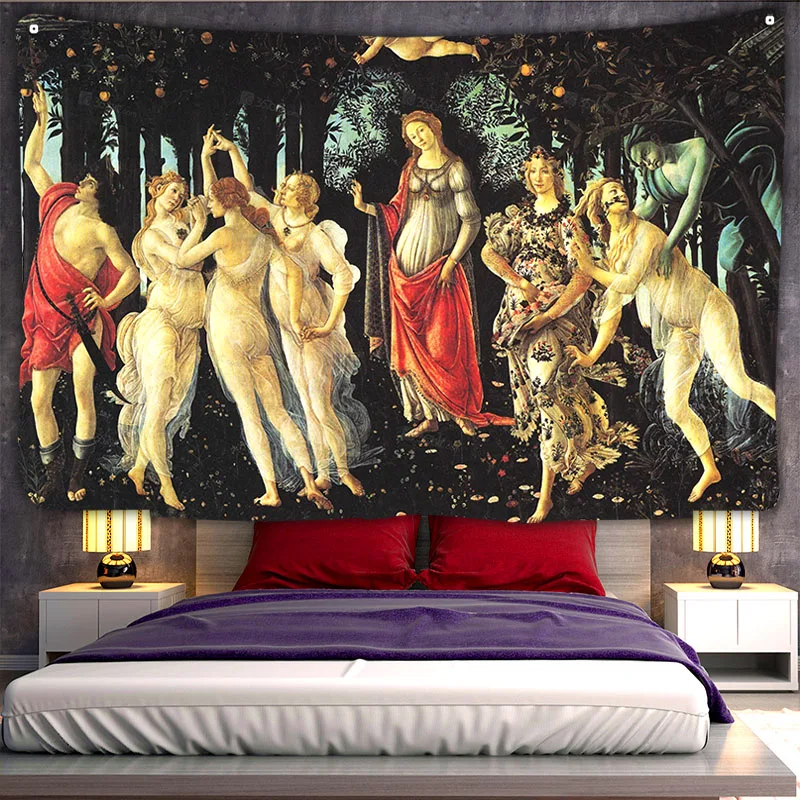 Тканевый гобелен Sandro Botticelli Primavera украшение для дома | Дом и сад