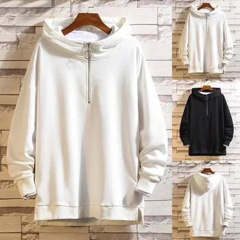 

New Fashion Men Casual Autumn&Winter Solid Color Hoodies Long Sleeve Sweatshirt Outwear Coat Wholesale Free Ship худи Z4