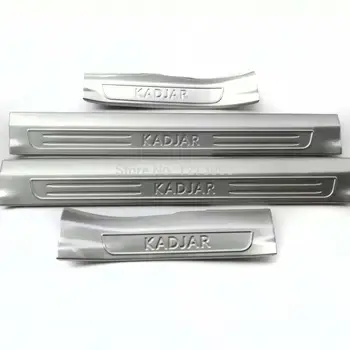 

For 2015 2016 2017 Renault Kadjar Interior Car Door Sill Scuff Plate Welcome Pedal Protector Pedal Step Stainless Car Accessory