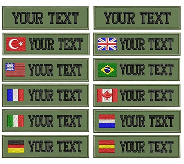 Нашивка С Вышивкой именем на заказ нашивка из ткани с флагом куртка рюкзак