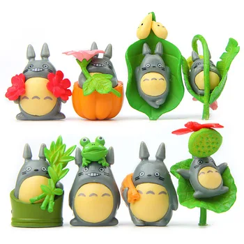 

8Pcs/Set My Neighbor Totoro Cartoon Figure Mini Totoro PVC Anime Model Kids Toys 3-4 CM