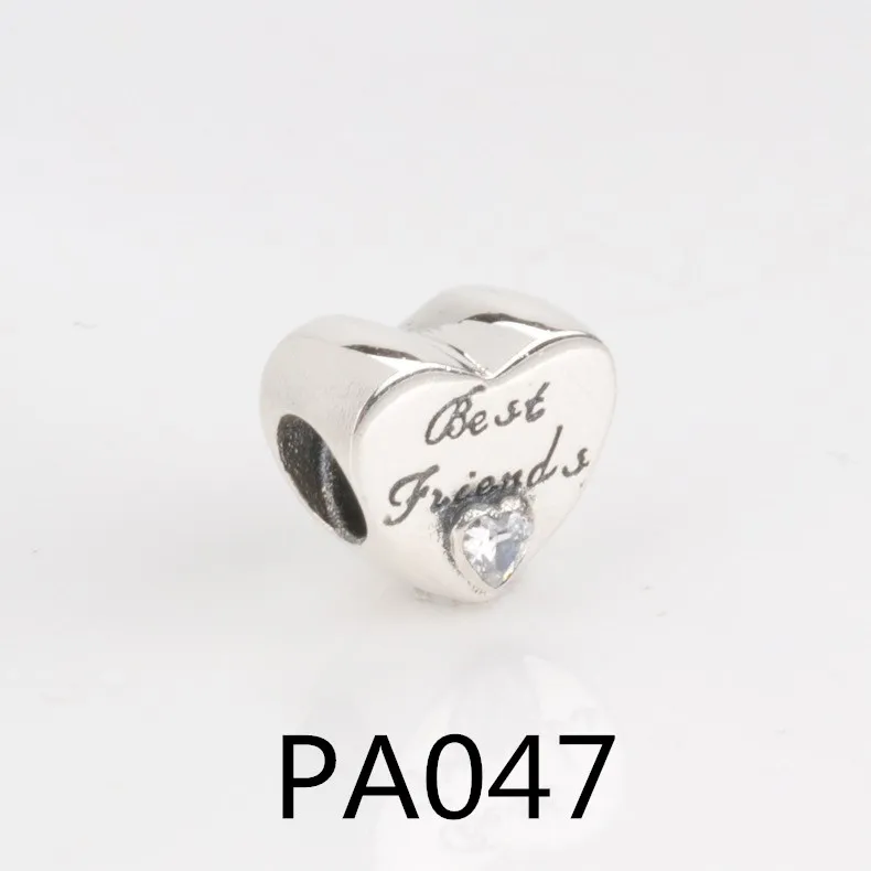 PA античный серебряный цвет Софтбол роза любовь полые мама шарик шарм для европейских шармов браслеты - Цвет: PA047