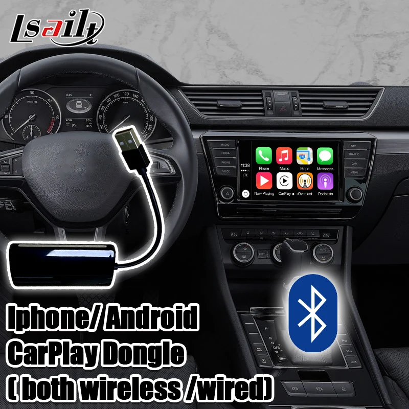 Lsailt Android 9 0 GPS навигация и видео интерфейс carplay для Superb лет Поддержка google play waze