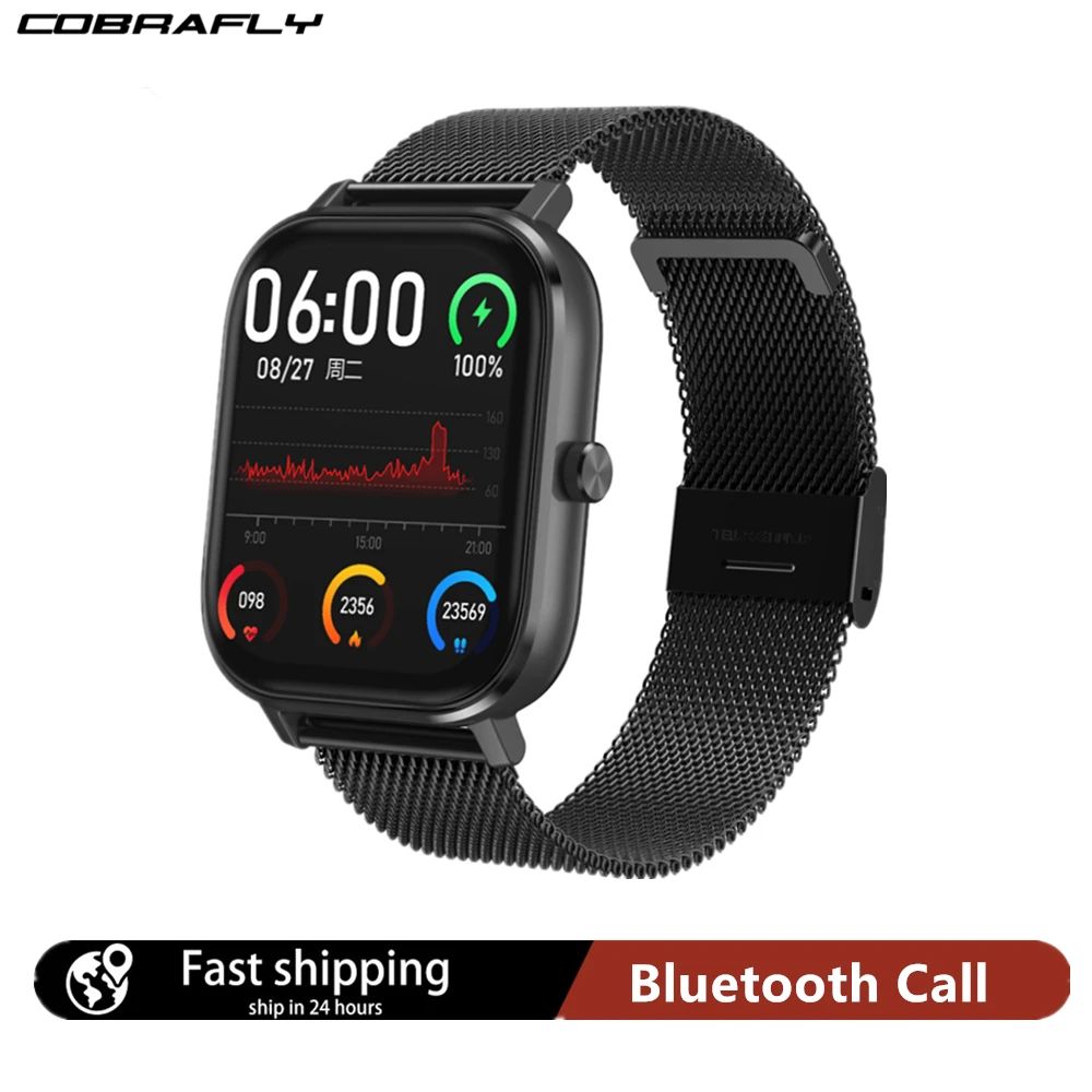 Смарт часы Cobrafly 2020 DT35 мужские спортивные с поддержкой Bluetooth пульсометром и