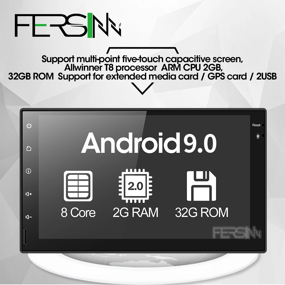 

Fersinny CWD7060 2G android 9.0 car dvd gps navigation radio video player stereo universal 2 din radio car multimedia player gps