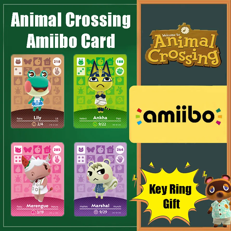 

Animal Crossing New Horizons Game Amiibo Card optional villager NFC Card for nintendo switch NS Games series 1 2 3 4 Hot styles