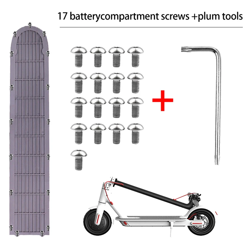 Viti Di Copertura Della Batteria Inferiore In Acciaio Inossidabile Da 17 Pezzi Per Scooter Elettrico Xiaomi Mijia M365