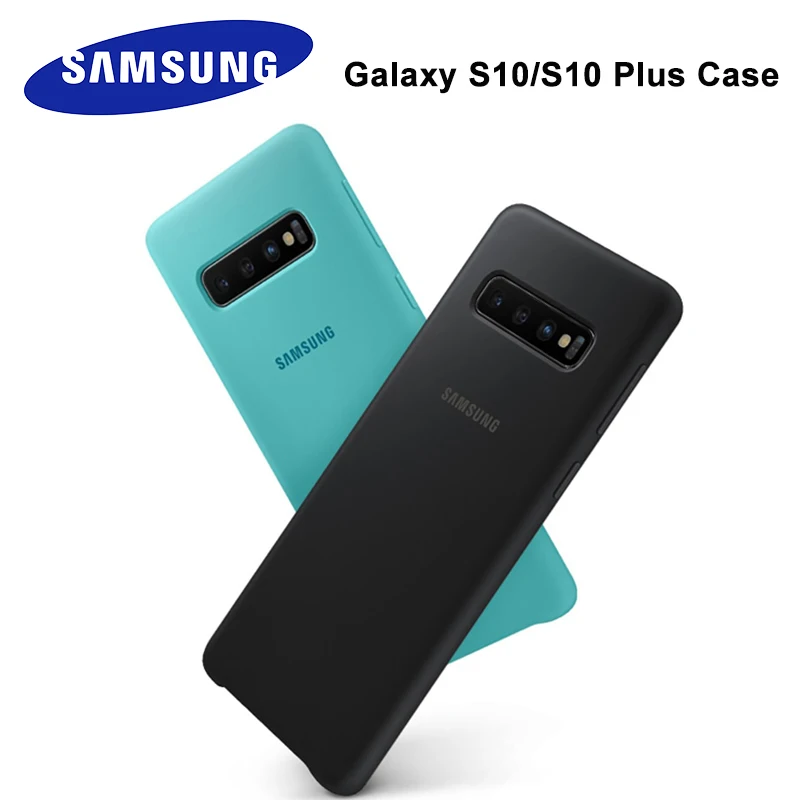 

Samsung S10 Cover Soft TPU Smooth Cover Original Silicone Full Back Case Capa Galaxy S10 Plus S10+ S10plus Dirt-resistant Luxury