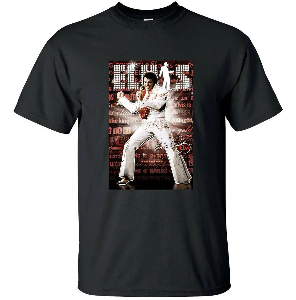 Elvis Presley White Jump Suit Las Vegas Printed T Shirt Mens Womens Kids Tops T Shirt Men Funny Tee Shirts Short Sleeve T Shirts Aliexpress
