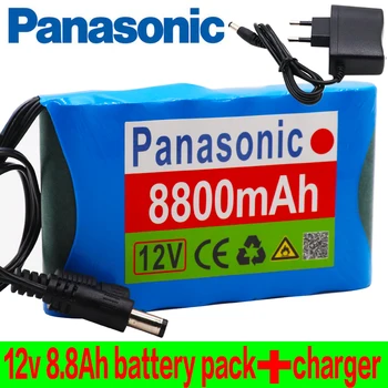 

Panasonic 18650 Li-Ion Battery Portable Rechargeable Battery DC 12 V 12.6 V 8800 mAh Battery/12.6V Battery Pack +12.6V1A Charger