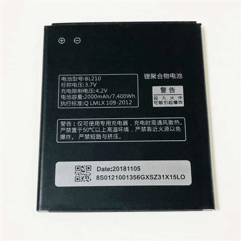 Аккумулятор 3 7 в 2000 мАч BL210 для Lenovo A606 S650 S820 A536 A656 A658T A750e A766 A770e A828t S658t S820e|a536 battery|battery