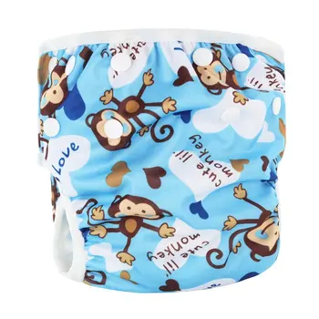

OUTAD Washable Baby Unisex Adjustable Swim Diaper Pool Pant Waterproof Reusable Baby Training Swimming Diaper One Size Swimsuit