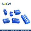 10PCS Slide Type Switch Module 1 ~ 12 Bit 2.54mm Position Way DIP Blue Pitch Toggle Switch Blue Snap Switch For PCB 8PIN 6PIN ► Photo 1/3