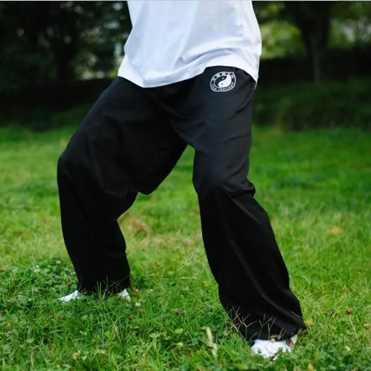 Китайские спортивные штаны кунг фу для боевых искусств брюки taiji Tai Chi дышащие