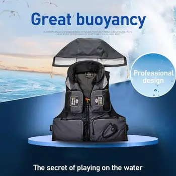 

Sea Fishing Gear Life Jacket Light Weight Great Buoyancy Patches Lovers Reflective Collar Fishing Convenient Detachable Des X6W2
