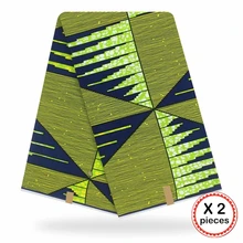 Анкара африканская ткань 12 ярдов Хлопок нигерийский стиль швейная африканская вощеная ткань принтом Гана для свадебного платья 11043