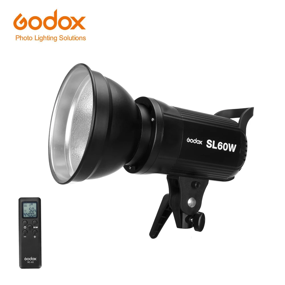

Free DHL Godox LED Video Light SL-60W 5600K White Version Video Lamp SL Continuous Light Bowens Mount for Studio Video Recording