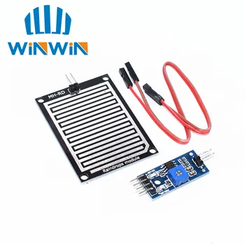 

B22 20pcs/lot Snow/Raindrops Detection Sensor Module Rain Weather Module Humidity