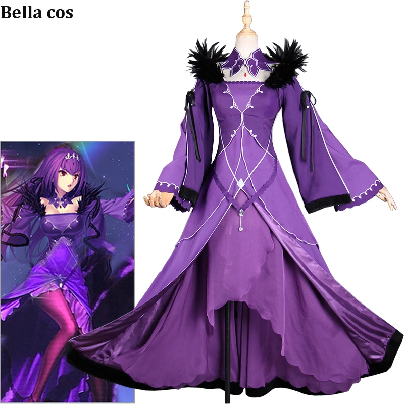 В магазине Fate Grand Order Scathach косплей костюм женское платье униформа костюмы для Хэллоуина для женщин аниме одежда наряды cos