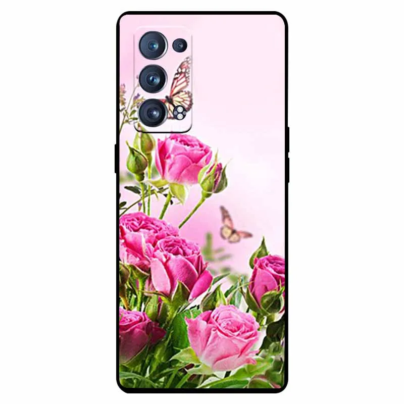 Shockproof Soft Silicone TPU Back Cover for Oppo Reno 6 Pro 5G - Cute and Durable