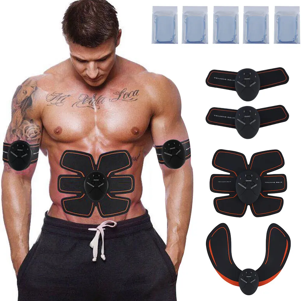 

Abdominal Muscle Stimulator Trainer EMS Abs Fitness Equipment Training Gear Muscles Electrostimulator Toner Exercise