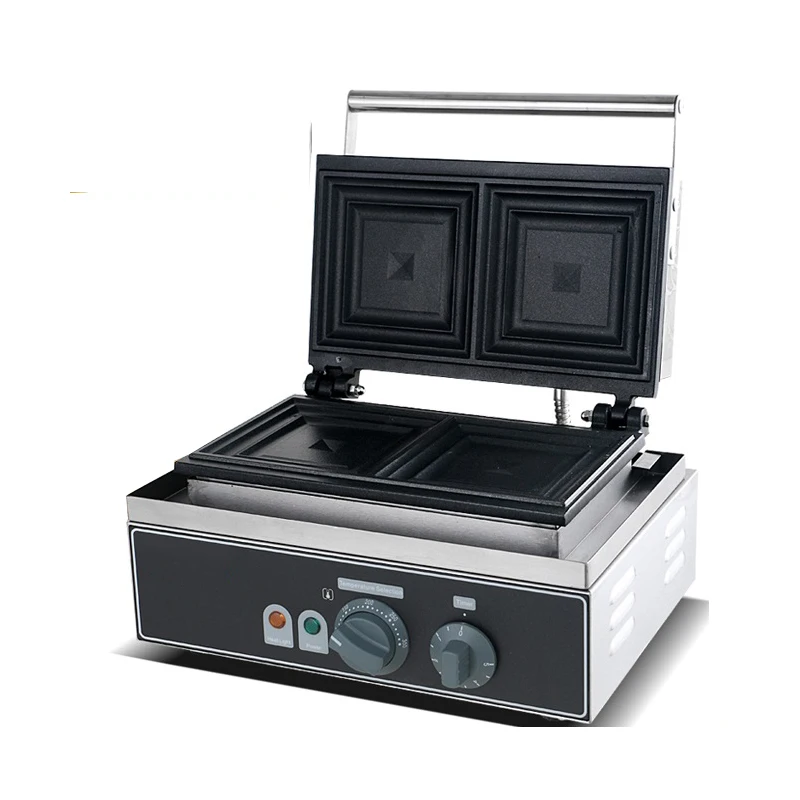

110V 220V Commercial Electric Non-stick Sandwich Maker Machine Electric Muffin Waffle Cake Machine EU/AU/UK/US Plug High Quality