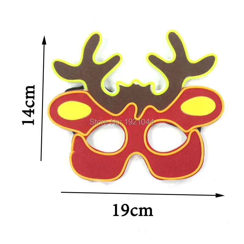 Рождественский костюм DIY Украшение светодиодный Вечерние Маски Маска для рождественской вечеринки маскарадные маски светится в темноте светящаяся маска