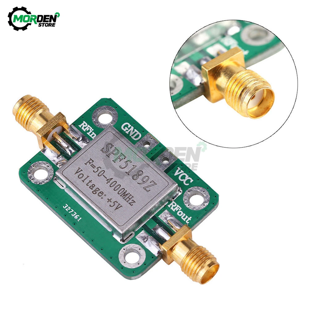 SPF5189 Shielding Shell RF Signal Receiver Low Noise Wideband Radio Frequency LAN 50-4000MHz NF = 0.6dB Amplifier Module