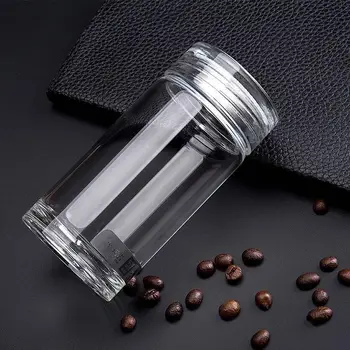 

Novelty Portable Water Bottle Glass Fashion Travel Crystal Water Bottle Insulated Garrafinha De Agua Camping Equipment YY50WB