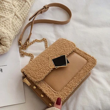 

Chain Pu Leather Crossbody Bags For Women 2019 Small Shoulder Messenger Bag Fashion Special Lock Design Female Travel Handbags