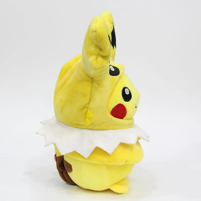 Takara Tomy Покемон плащ Пикачу Eevee плюшевая игрушка Sylveon Leafeon Espeon vaporion мягкая милая кукла Хобби Коллекционные Подарки