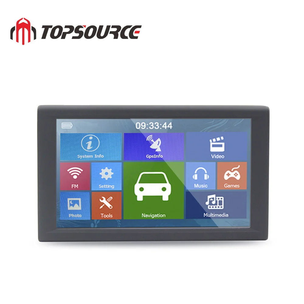 TOPSOURCE 9 дюймов большой экран Автомобильный грузовик gps навигация 256 8 Гб Bluetooth AVIN Hands-free AV-IN fm-передатчик бесплатные карты - Размер экрана, дюймов: Without Bluetooth