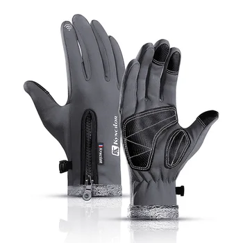 

Unisex Waterproof Warm Cycling Gloves Autumn Winter Hiking Skiing Touch Screen Windproof Full Finger Mountain Bike Gloves S-XL