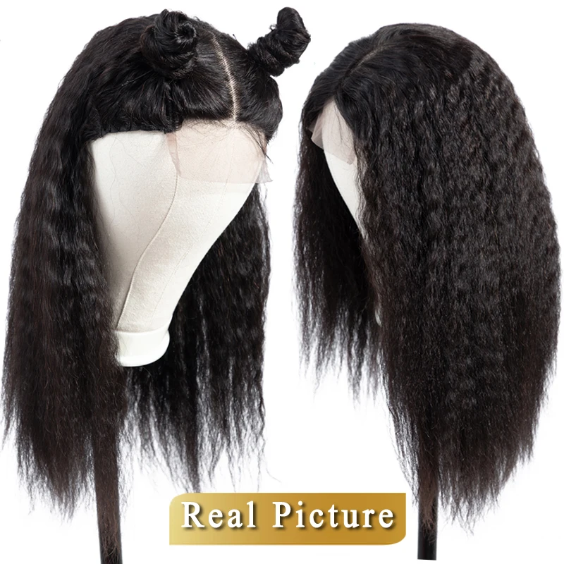 Парики из натуральных волос на кружевной основе 4 × 4 кудрявые прямые парики из натуральных волос для малазийских волос Dorisy Non Remy